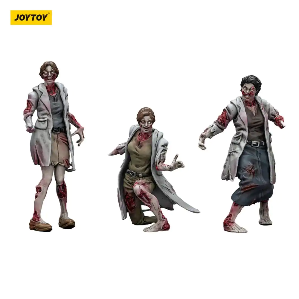 Zombie Dark Source Action Figures Set 3 Figurine Medici 8 cm poza produsului