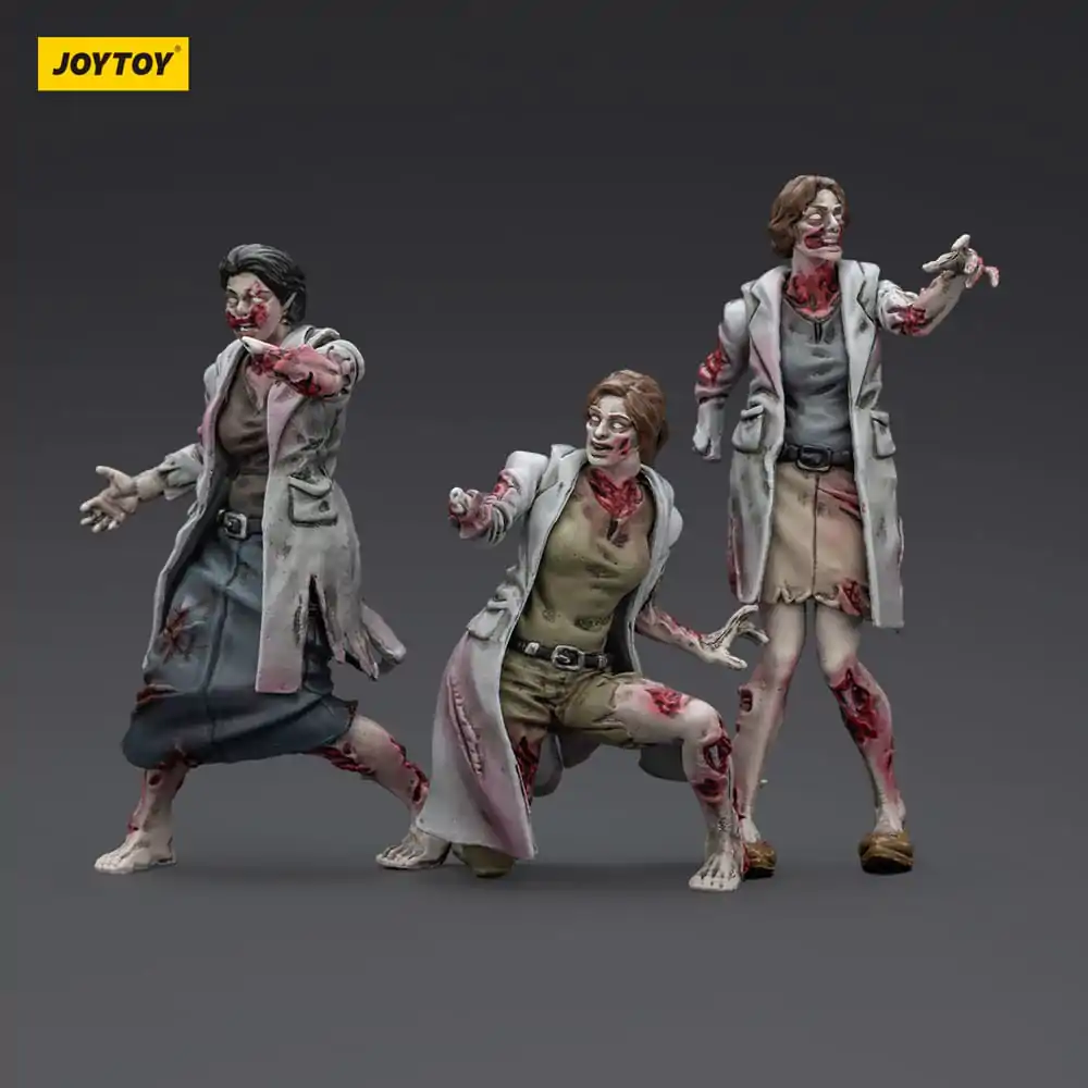 Zombie Dark Source Action Figures Set 3 Figurine Medici 8 cm poza produsului