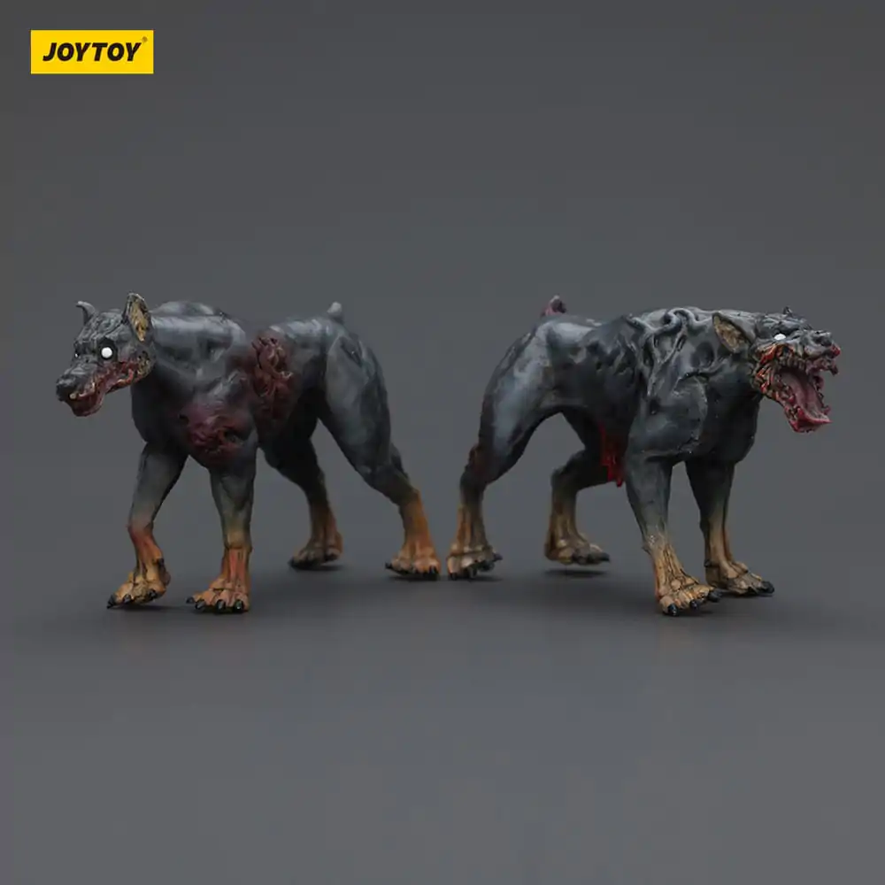 Zombie Dark Source Action Figures Set 2 Figurine Câini Polițiști 8 cm poza produsului
