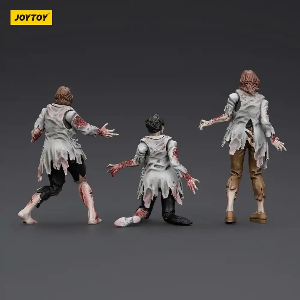 Zombie Dark Source Action Figures Set 3 Figurine Oameni de știință (Female) 8 cm poza produsului
