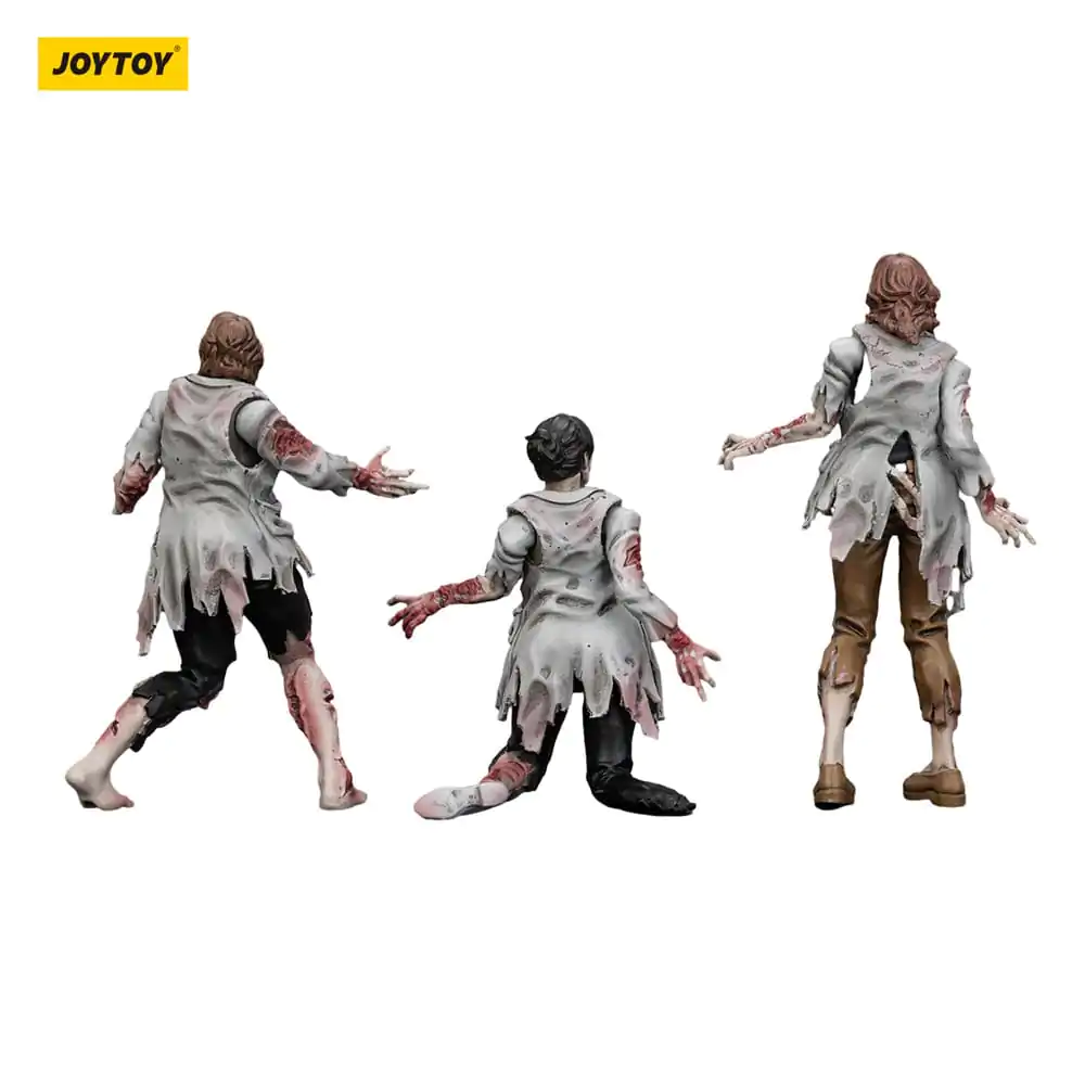 Zombie Dark Source Action Figures Set 3 Figurine Oameni de știință (Female) 8 cm poza produsului