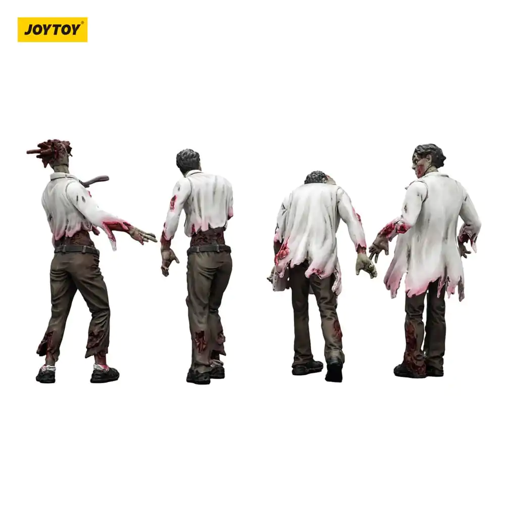Set 4 figurine de acțiune Zombie Dark Source cu oameni de știință (bărbat) 8 cm poza produsului