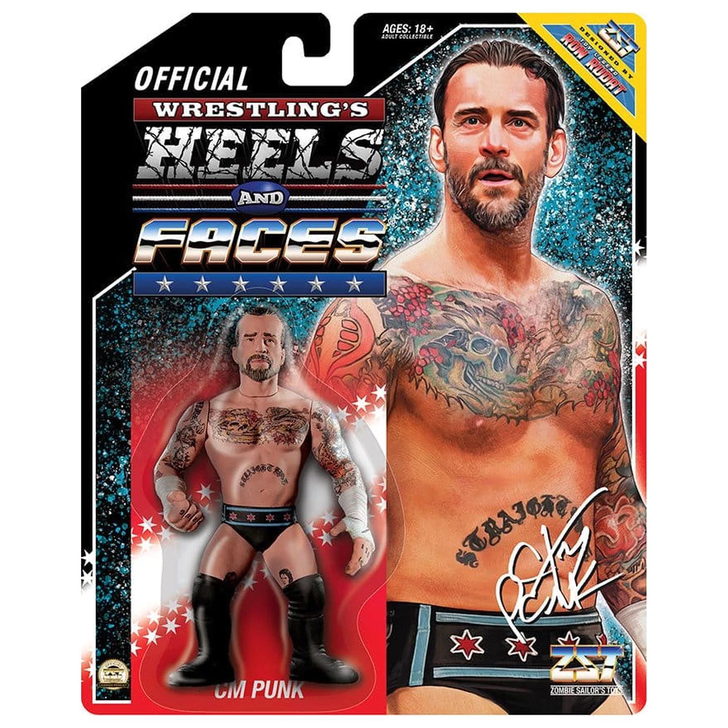 Zombie Sailor's Toys Figurina de acțiune CM PUNK Heels and Faces 11 cm poza produsului