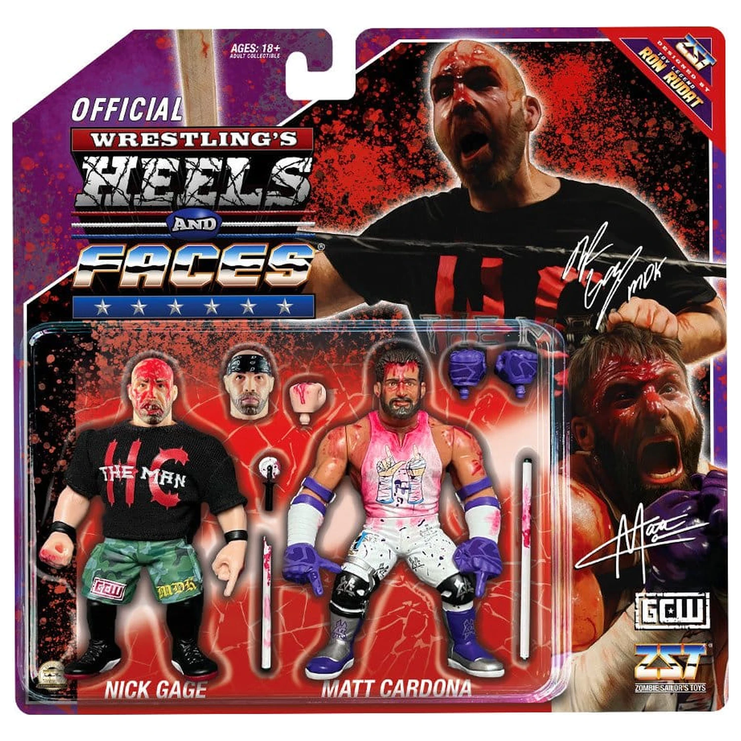 Zombie Sailor's Toys Action Figures 2-Pack Nick Gage vs. Matt Cardona 11 cm poza produsului