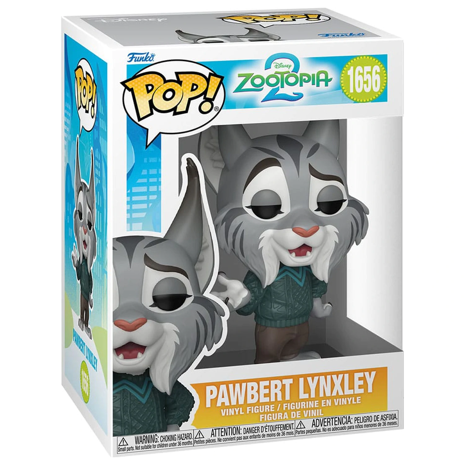 Zootopia 2 Funko POP! Movies Figurina de vinil Pawbert Lynxley 9 cm poza produsului