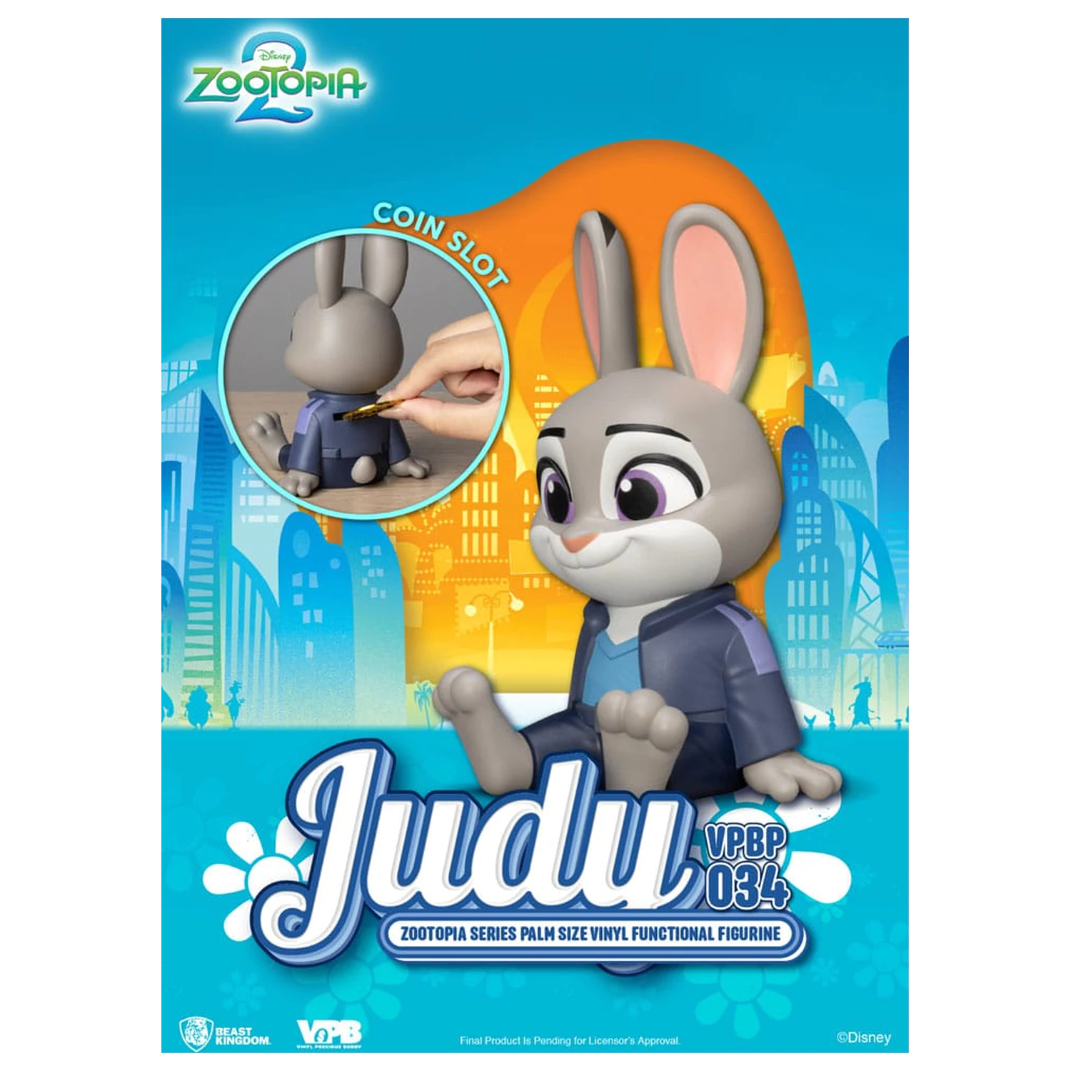 Zootopia Piggy Vinil Banca Judy 15 cm poza produsului