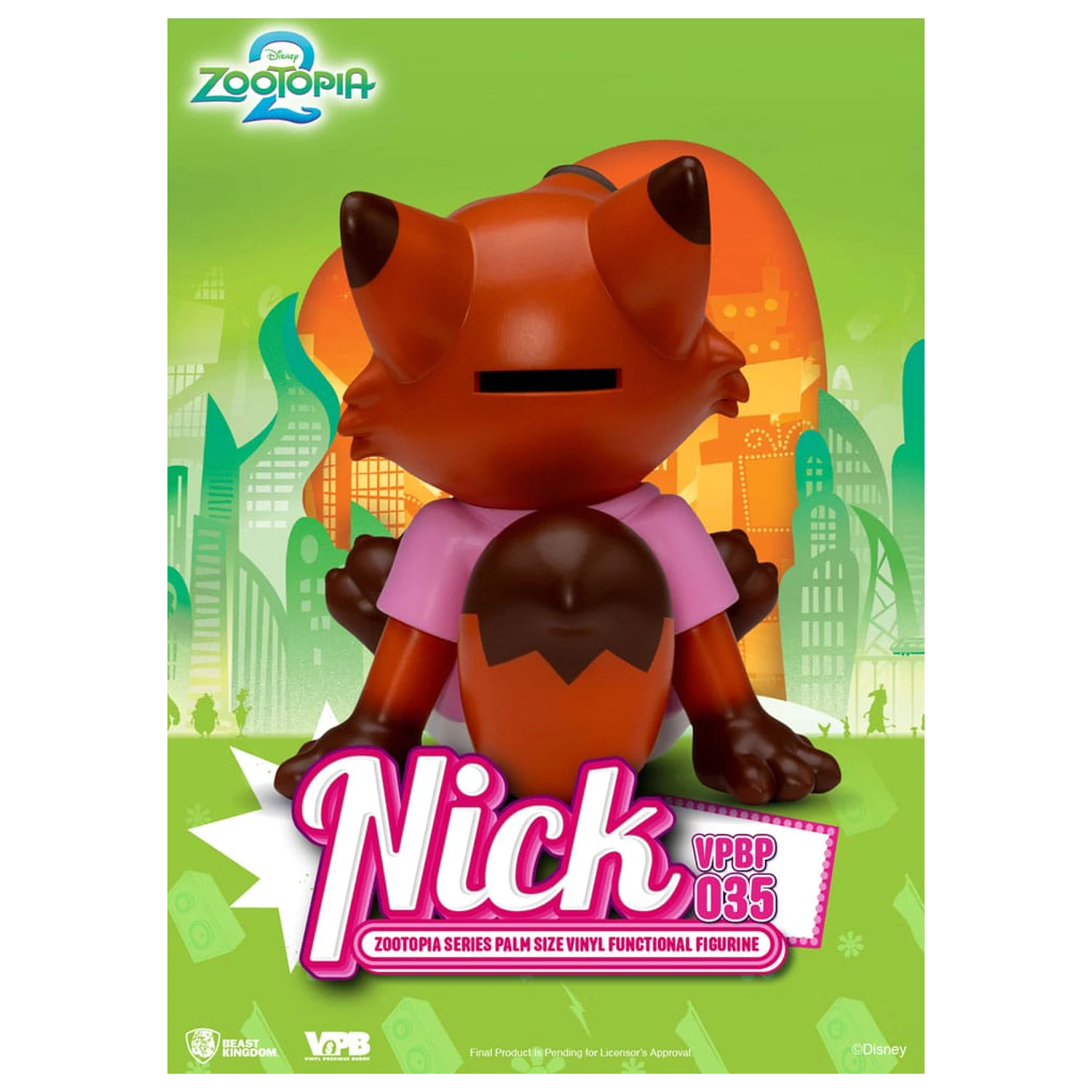 Zootopia Pusculita Vinil Nick 15 cm poza produsului