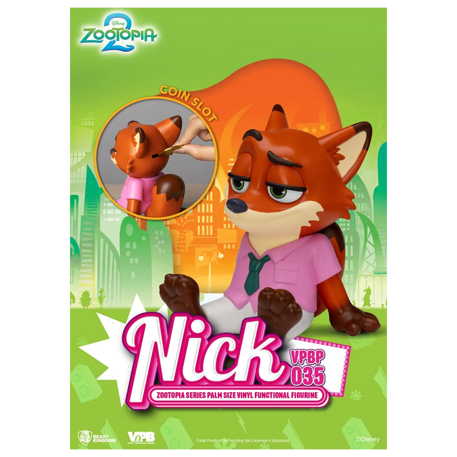 Zootopia Pusculita Vinil Nick 15 cm poza produsului