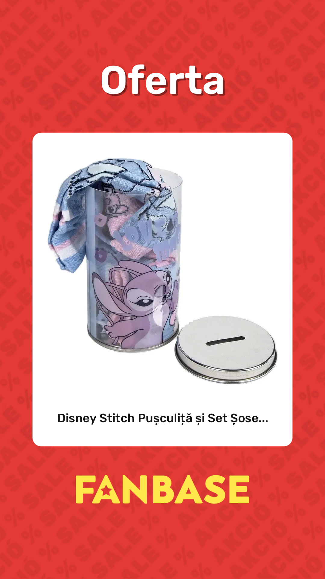 Oferte: Disney Stitch Pușculiță și Set Șose...