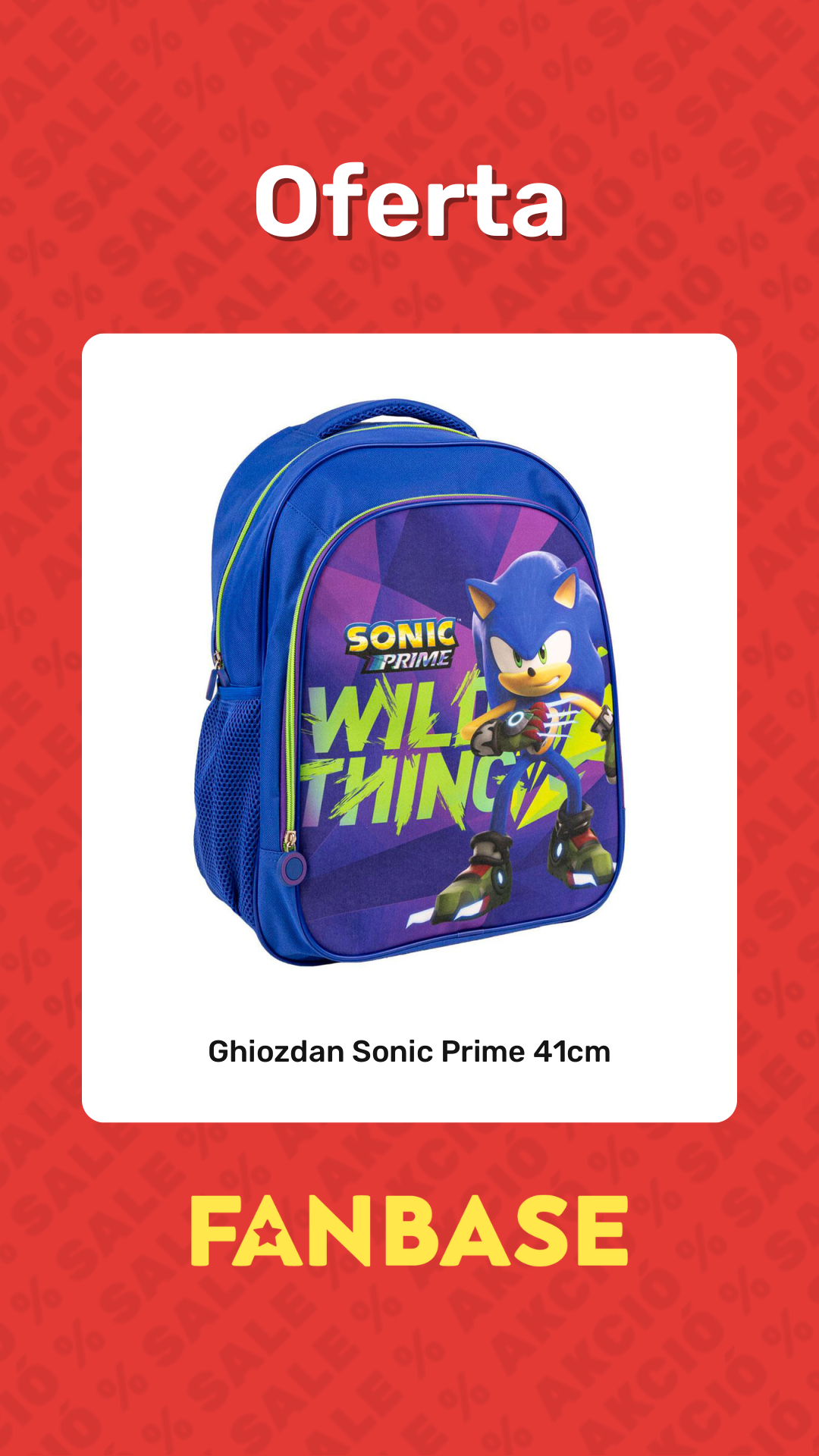 Oferte: Ghiozdan Sonic Prime 41cm