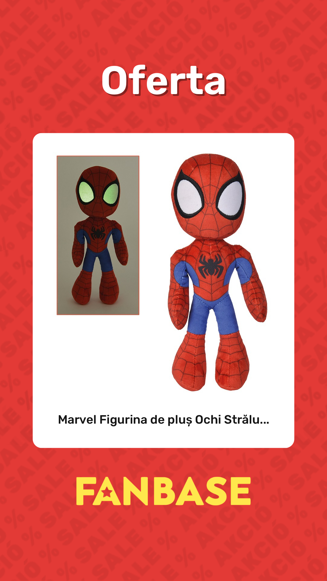 Oferte: Marvel Figurina de pluș Ochi Strălu...