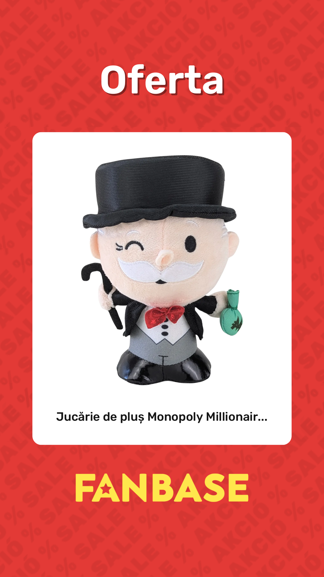 Oferte: Jucărie de pluș Monopoly Millionair...