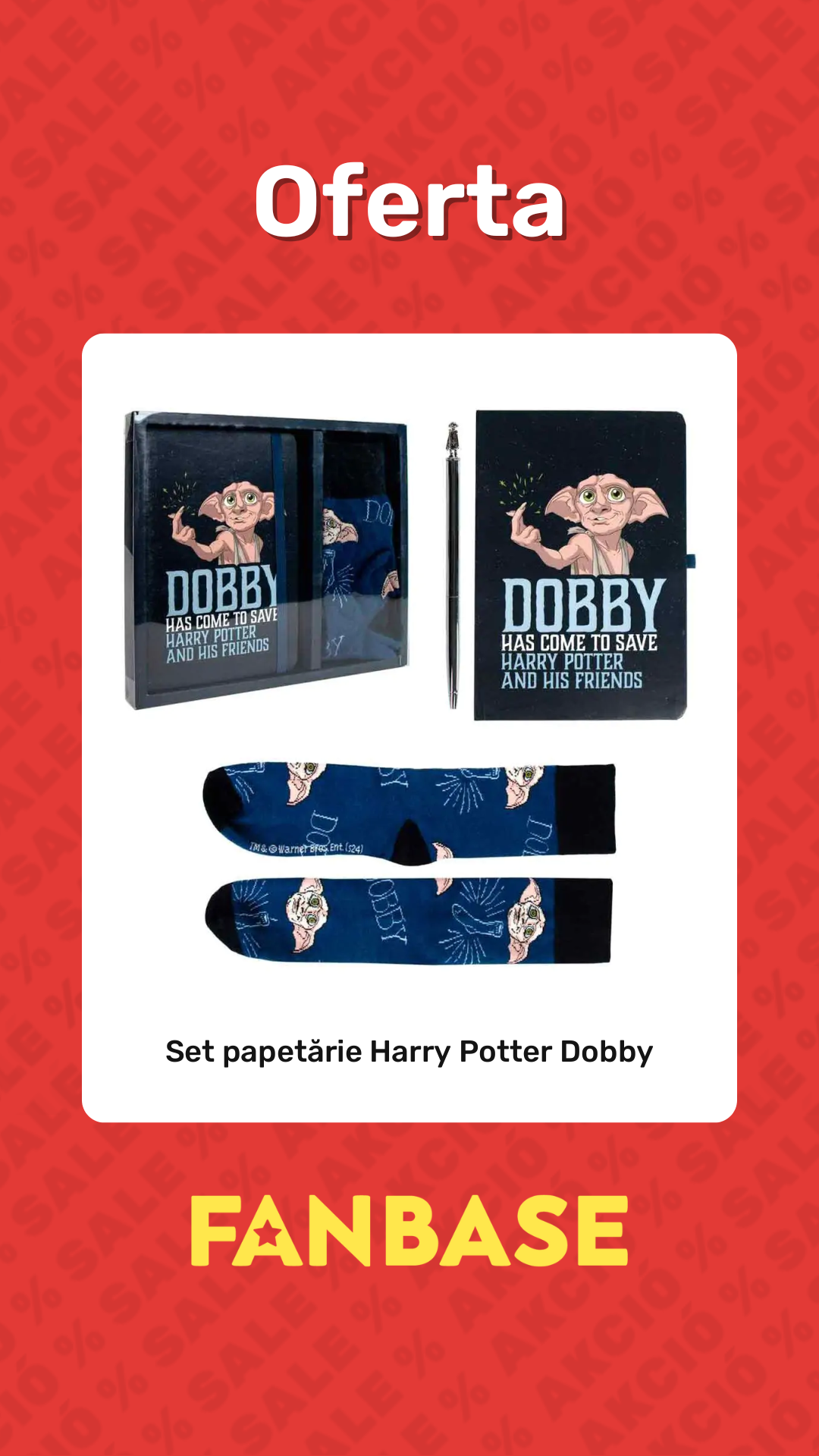 Oferte: Set papetărie Harry Potter Dobby
