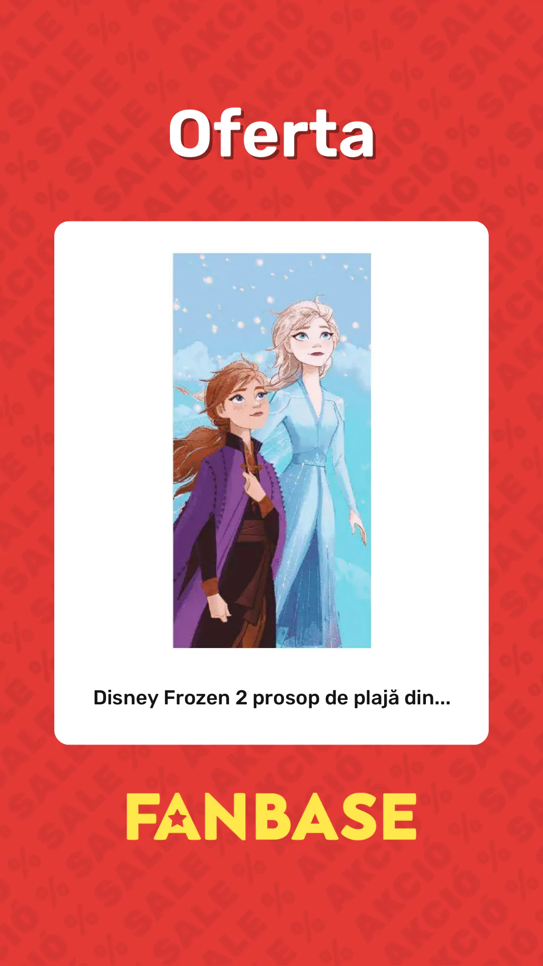Oferte: Disney Frozen 2 prosop de plajă din...