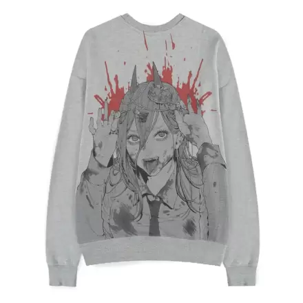 Chainsaw Man Pulover Power Gri Melange poza produsului