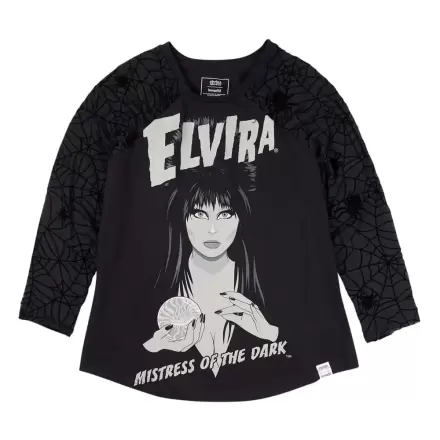 Elivira by Loungefly Tricou Unisex Shirred Raglan poza produsului