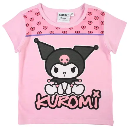 Hello Kitty Kuromi Light Pink Kids T-Shirt Top cu mânecă scurtă poza produsului