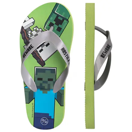 Minecraft Beware Kids Slippers, Flip-Flop poza produsului