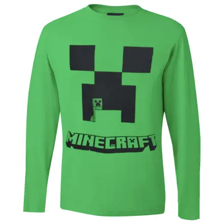 Minecraft Creeper Green Kids Maneca Lunga Tricou, Bluză poza produsului