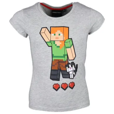Minecraft Grey T-Shirt cu maneca scurta pentru copii, Bluză de top poza produsului