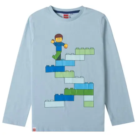 Lego Block Light Blue Kids' Long Sleeve T-Shirt, bluză poza produsului
