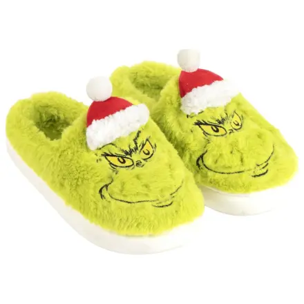 The Grinch Santa Hat Papuci de Iarnă pentru Adulți poza produsului