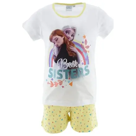 Disney Frozen Best Sisters White kids short pyjamas poza produsului