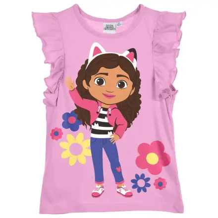 Gabi's Dollhouse Flowers Kids Short Sleeve Tricou, Top poza produsului