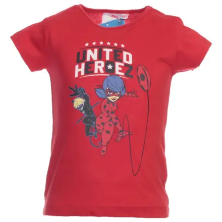 Miraculous United Red Kids Short T-shirt, Top poza produsului