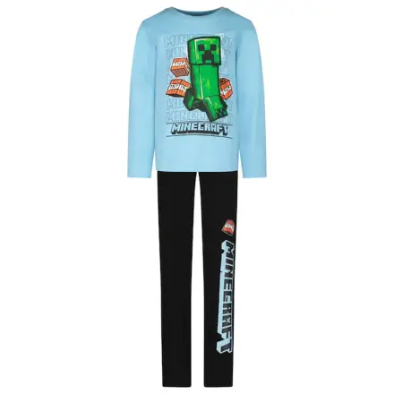 Minecraft TNT Light Blue pijamale lungi pentru copii poza produsului