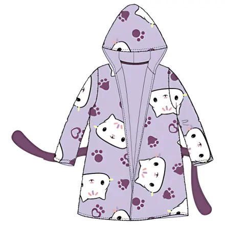 Gabi's Dollhouse Cat Purple Kids Halat de Baie poza produsului