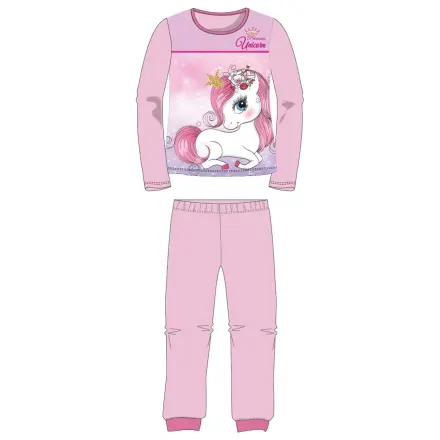 Unicorn Princess Light Pink pijama lung de copii poza produsului