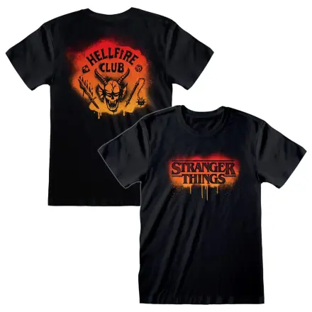 Stranger Things Tricou Hellfire Club Graffiti  poza produsului