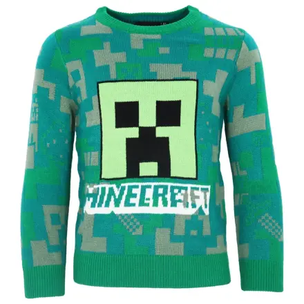 Minecraft pulover tricotat verde pentru copii poza produsului