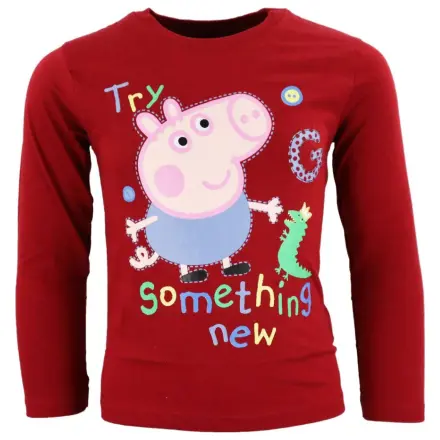 Peppa Pig Something New Tricou cu maneca lunga pentru copii, rosu poza produsului