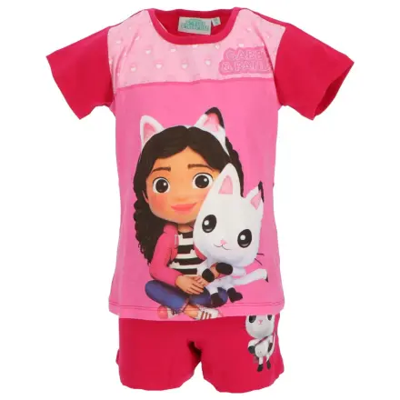 Gabi's Dollhouse Pandy Paws Pink pijamale scurte pentru copii poza produsului