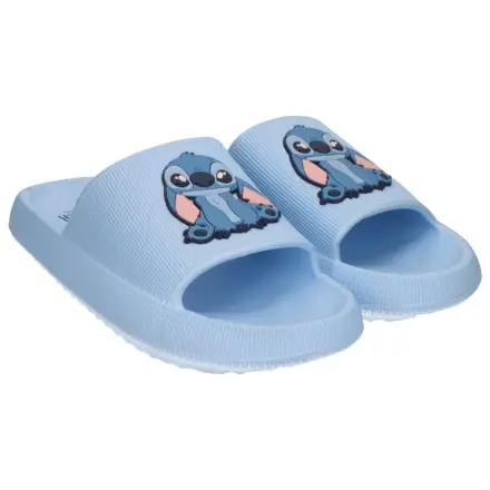 Stitch Sitting Adult Slippers poza produsului