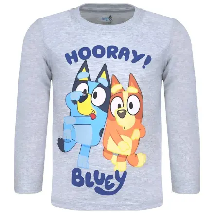 Bluey Hooray! Tricou / top gri cu mânecă lungă poza produsului