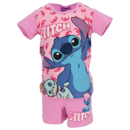 Stitch Scrump Pink Pijamale Scurte Copii poza produsului