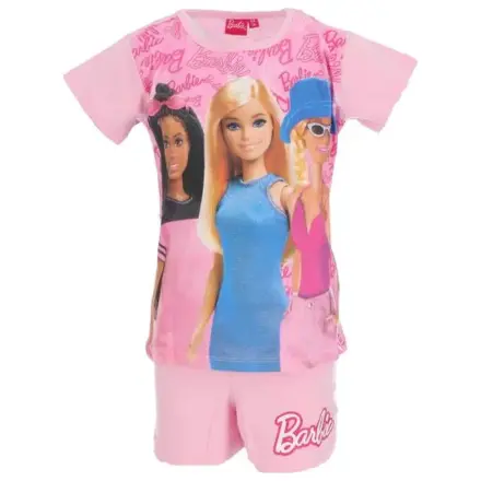 Barbie Trendy roz deschis pijamale scurte pentru copii poza produsului