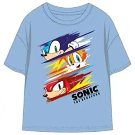 Sonic Speed Rush tricou cu mânecă scurtă pentru copii, top, albastru deschis poza produsului