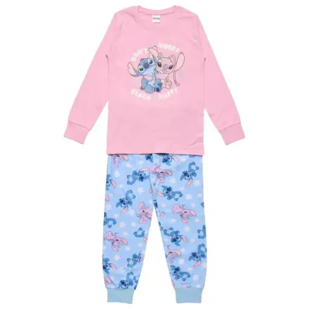 Pijama lungă copii Stitch Happy poza produsului