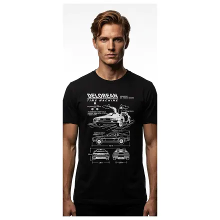 Tricou BACK TO THE FUTURE DeLorean Time Machine poza produsului