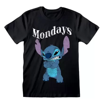 Lilo & Stitch T-Shirt Stitch Mondays Black Tricou Negru poza produsului