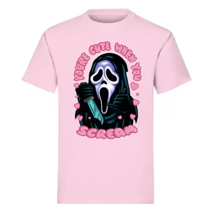 Scream tricou Ghost Face You're Cute when you Scream poza produsului
