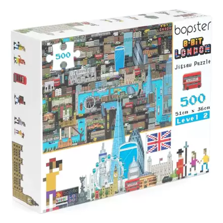 Puzzle 8-Bit Pixel London Level 2 500 de piese termékfotója