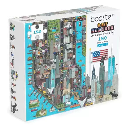 Puzzle Pixelat 8-Bit New York Level 1 180 Piese termékfotója