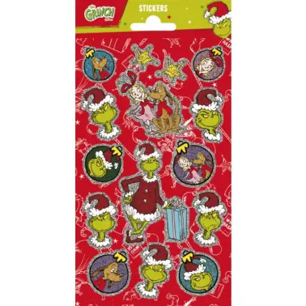 Sticker de cadou cu foiță metalică The Grinch poza produsului