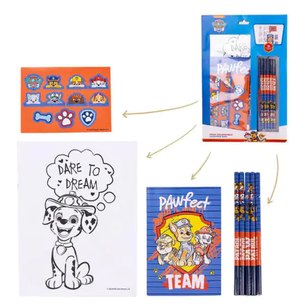 Paw Patrol set de papetarie pentru colorat poza produsului
