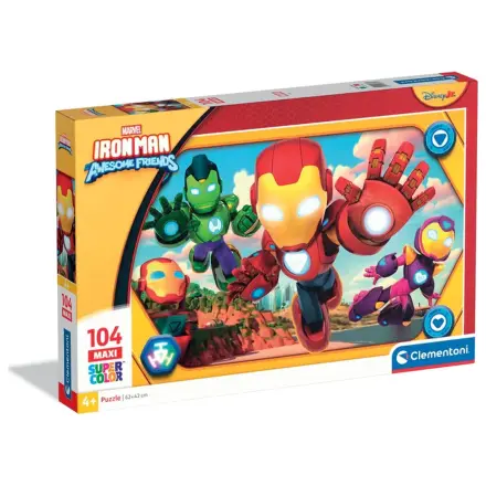 Iron Man and His Super Team Hero Squad maxi puzzle cu 104 piese poza produsului